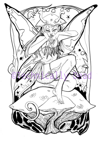 Blood + Lust coloring page