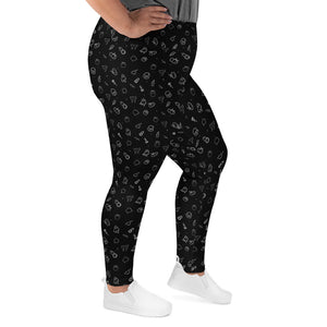 All The Spooky Things Plus Size Leggings