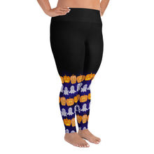 Load image into Gallery viewer, Ghosts and Pumpkins Plus Size Leggings