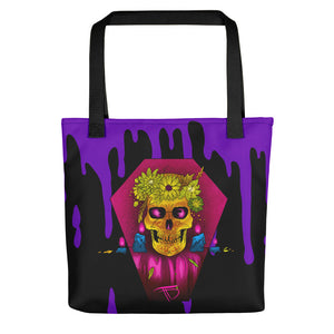 Skull and Mums Tote bag