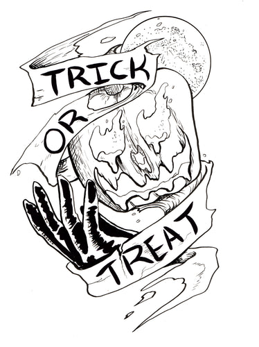Trick or Treat FREE coloring page